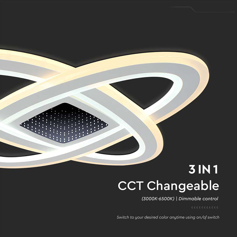 Corp iluminat decorativ dimabil LED 130W, alb, 3 în 1, V-Tac SKU-15360
