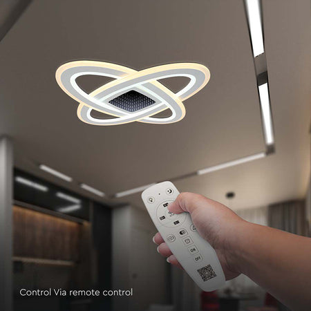 Corp iluminat decorativ dimabil LED 130W, alb, 3 în 1, V-Tac SKU-15360