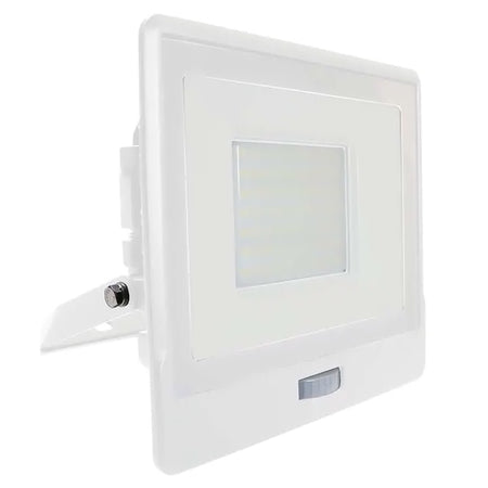 Reflector LED SMD 50W 6400K IP65 cu senzor de mișcare alb V-Tac SKU-20279