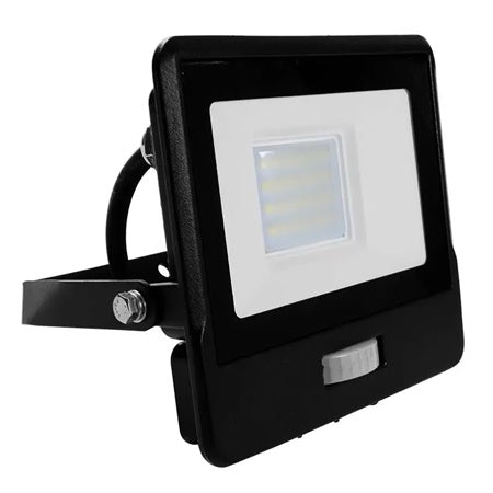 Reflector LED SMD 20 W 6400K IP65 cu senzor mișcare, negru V-Tac SKU-20285