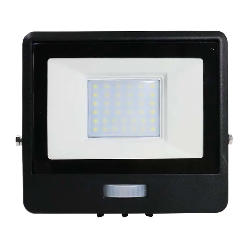 Reflector LED SMD 30 W 6400K IP65 cu senzor mișcare negru V-Tac SKU-20288