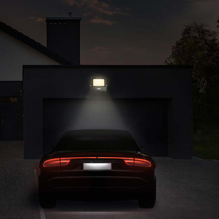 Reflector LED 50 W 6400K IP65 cu senzor de mișcare negru V-Tac SKU-20291