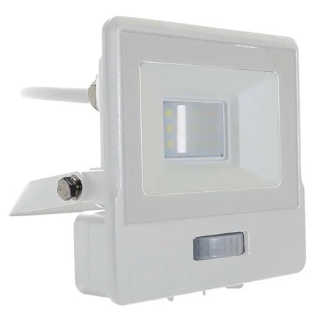 Reflector LED SMD 10 W 6400K IP65 cu senzor mișcare alb V-Tac SKU-20294