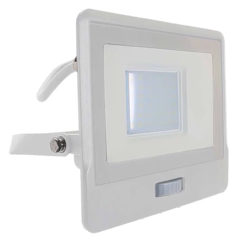 Reflector LED SMD 30 W 6400K IP65 cu senzor mișcare alb V-Tac SKU-20300