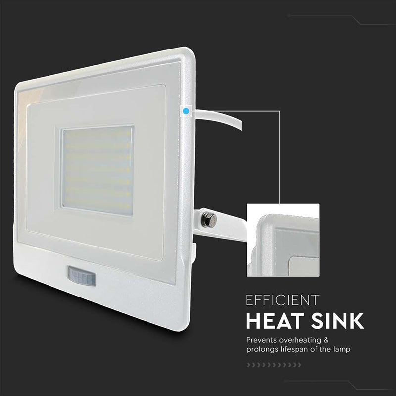 Reflector LED 50W, senzor mișcare, IP65, alb neutru, V-Tac SKU-20302
