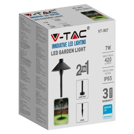 Lampa LED 7W exterior tip stâlp/țaruș cu IP65, V-Tac