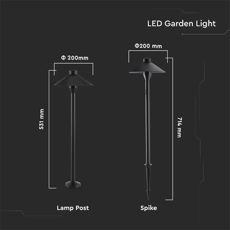 Lampa LED 7W exterior tip stâlp/țaruș cu IP65, V-Tac