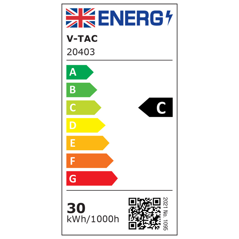 Reflector LED SMD 30W 137 lm/W 6500K IP65 cip Samsung negru/gri V-Tac SKU-20403