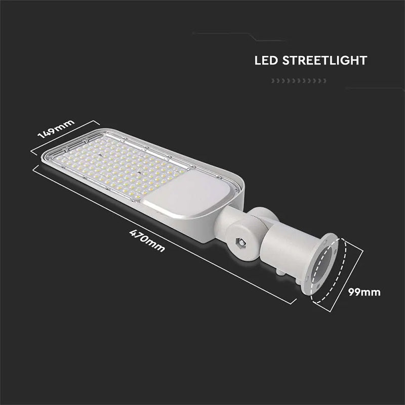 Corp de iluminat stradal LED 70 W cu cip Samsung, 7500 lm și lumină albă rece 6500 K V-Tac SKU-20439
