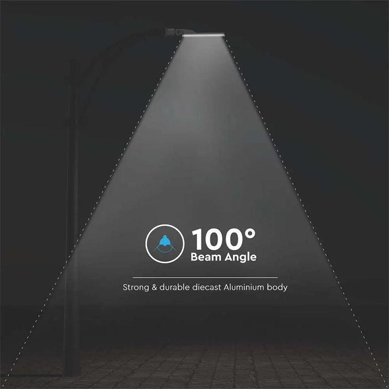 Corp de iluminat stradal LED 70 W cu cip Samsung, 7500 lm și lumină albă rece 6500 K V-Tac SKU-20439
