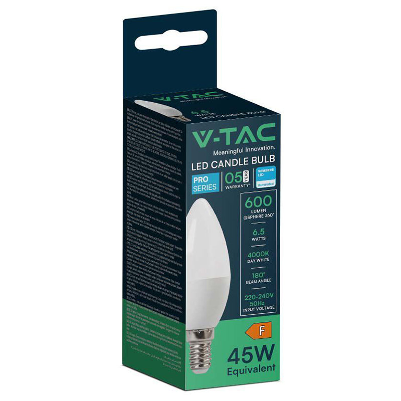 Bec Led E14 6.5w 4000k Alb Neutru, Cip Samsung