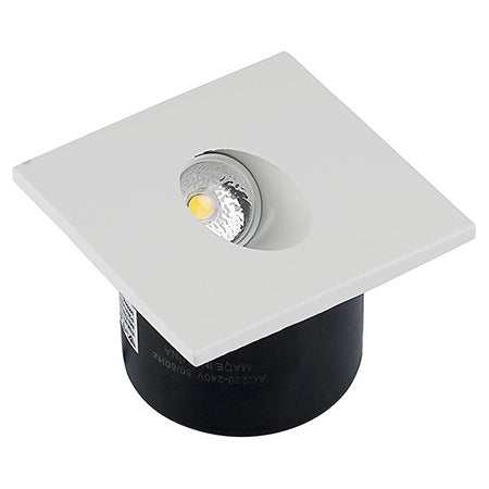 Spot LED steplight 3W pentru scări, pătrat, corp aluminiu, V-Tac