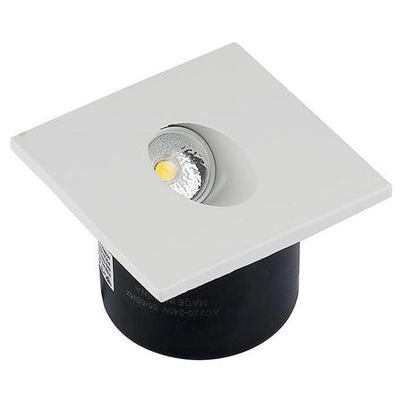 Spot LED steplight 3W pentru scări, pătrat, corp aluminiu, V-Tac