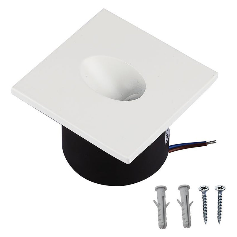 Spot LED steplight 3W pentru scări, pătrat, corp aluminiu, V-Tac