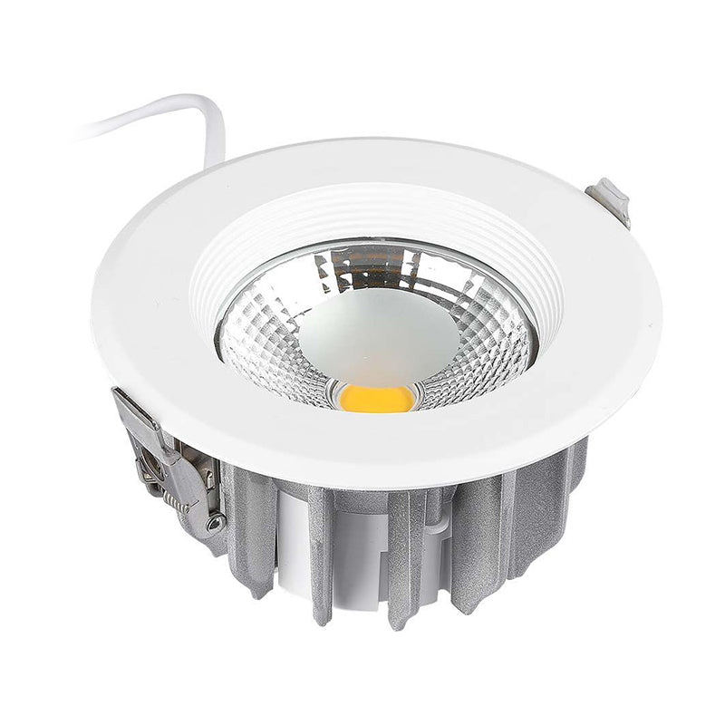 Spot LED cob încorporabil 30W cu eficiență 120 lm/W și corp rotund din aluminiu V-Tac