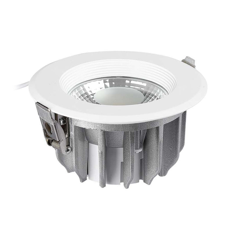 Spot LED cob încorporabil 30W cu eficiență 120 lm/W și corp rotund din aluminiu V-Tac