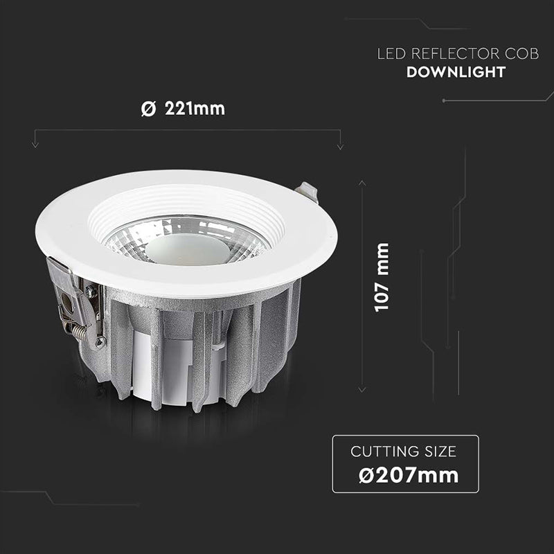 Spot LED COB incorporabil 40W, eficiență 120 lm/W, V-Tac