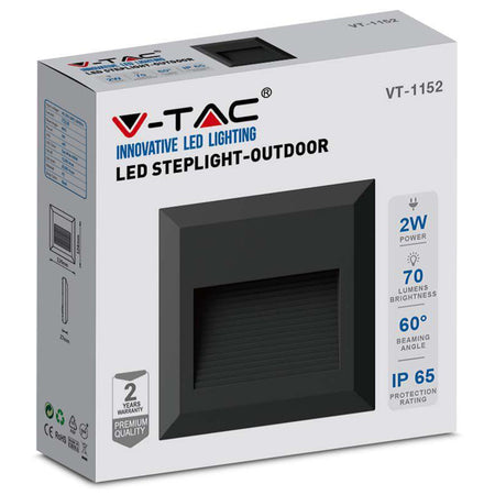 Corp iluminat LED pătrat pentru scări 2W IP65, V-Tac