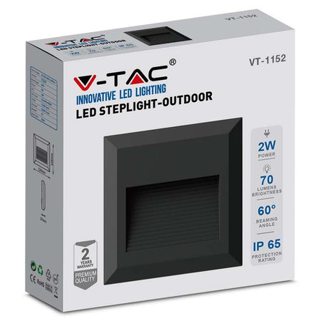 Corp iluminat LED pătrat pentru scări 2W IP65, V-Tac