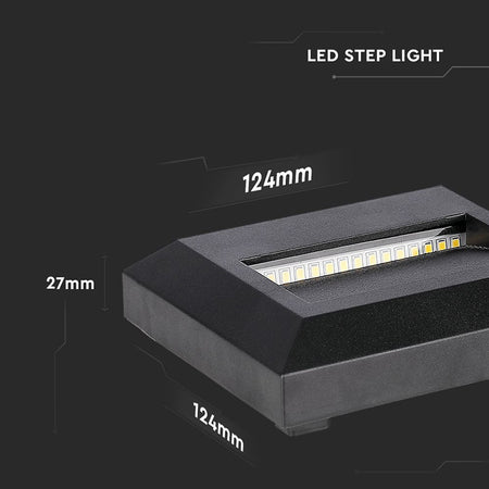 Corp iluminat LED pătrat pentru scări 2W IP65, V-Tac