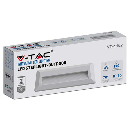 Corp iluminat LED pentru scări 3W, alb neutru, IP65, V-Tac