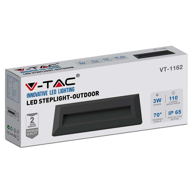 Corp iluminat LED pentru scări 3W, alb neutru, IP65, V-Tac