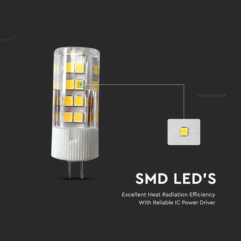Bec LED G4 3.2W 4000K cip Samsung, lumina neutră, 385 lm, V-Tac SKU-21132