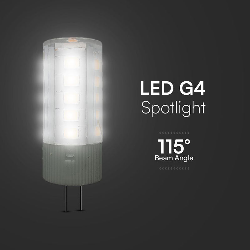 Bec LED G4 3.2W 6500K SMD Cip Samsung, 385 lm, 12V, instant pornire V-Tac SKU-21133
