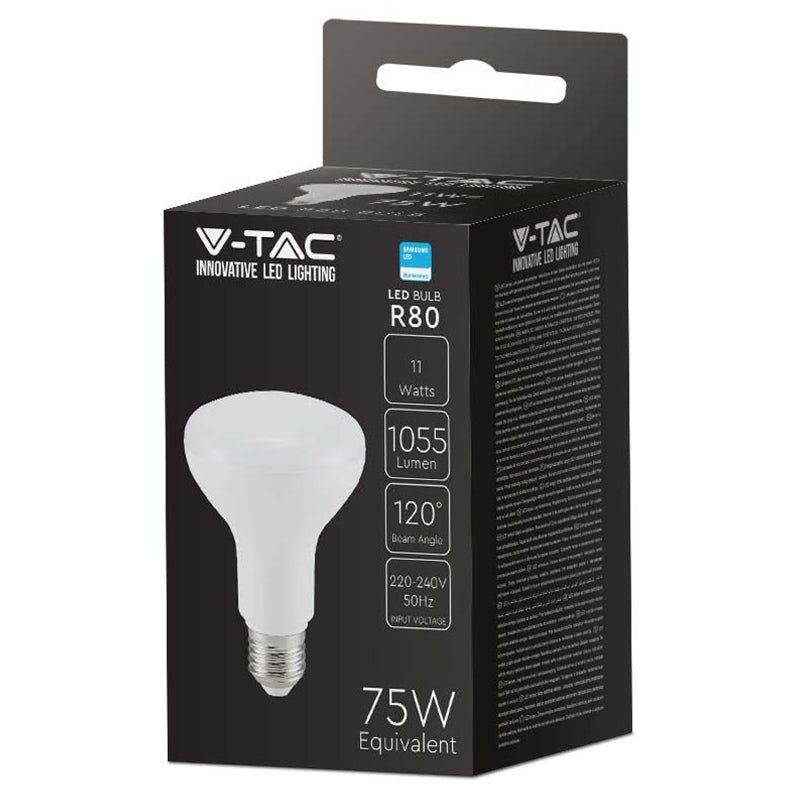 Bec Led R80 E27 10w 4000k Alb Netru, Cip Samsung
