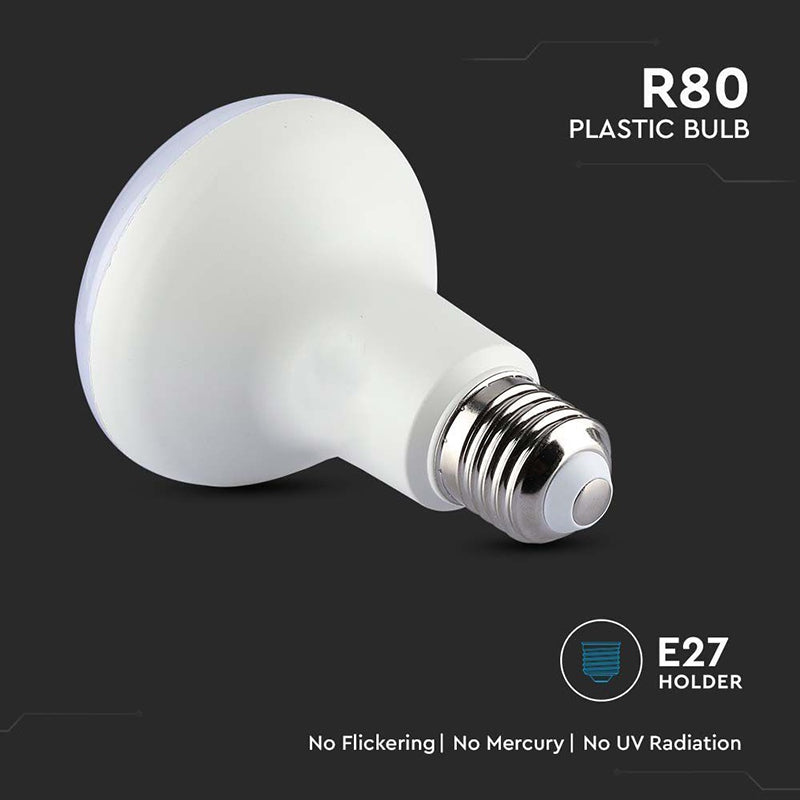 Bec Led R80 E27 10w 4000k Alb Netru, Cip Samsung