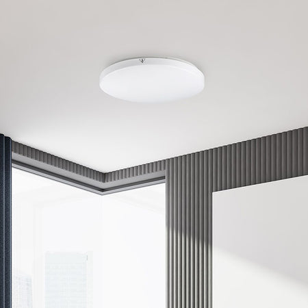 Aplica Led Ip44 25w 6500k Alb Rece - Rotund