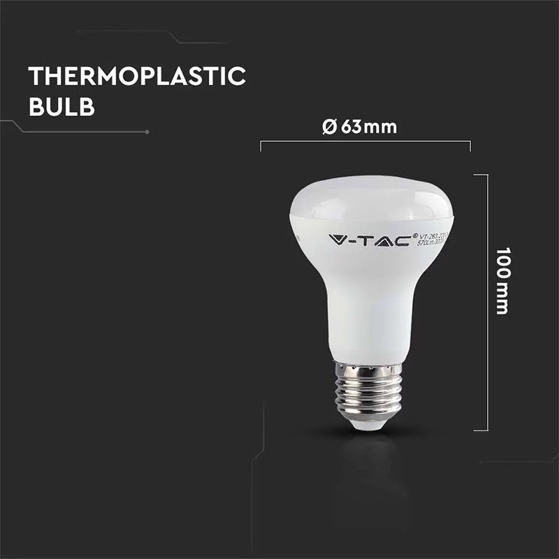 Bec LED R63 E27 8,5W cu cip Samsung V-Tac
