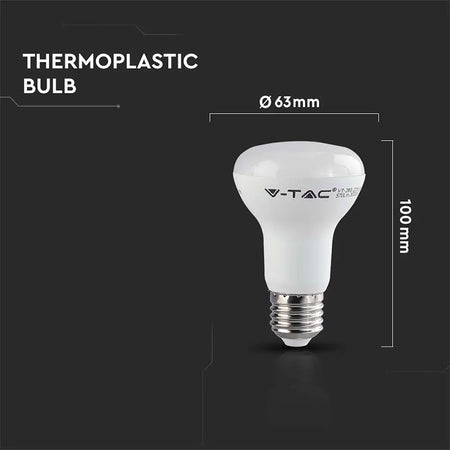 Bec LED R63 E27 8,5W cu cip Samsung V-Tac
