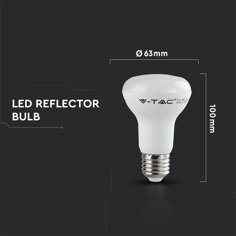 Bec LED R63 E27 8,5W cu cip Samsung V-Tac