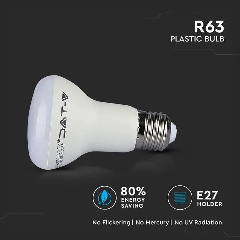 Bec LED R63 E27 8,5W cu cip Samsung V-Tac