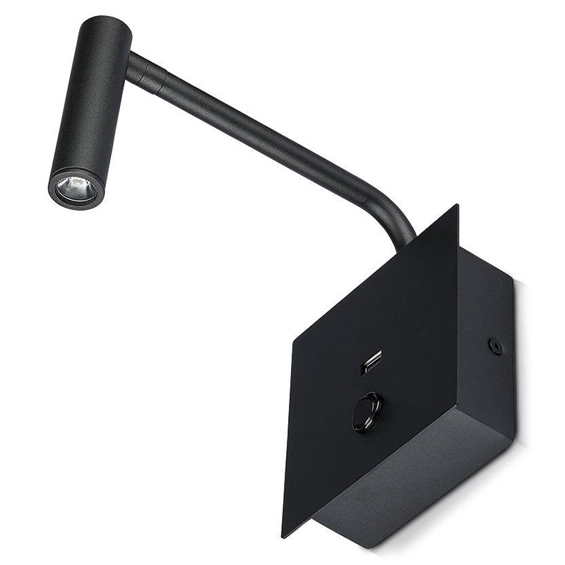 Lampă LED de perete 3W 3000K, negru, aluminiu, V-Tac SKU-211487