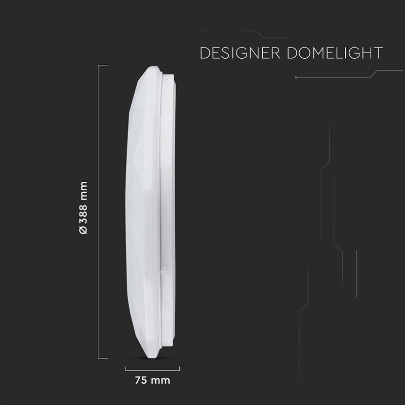 Aplică LED 40W dimabilă 3 în 1 cu telecomandă, alb, V-Tac SKU-2114931