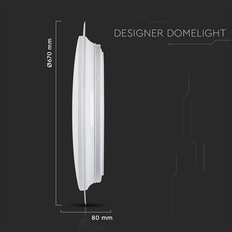 Aplică LED rotundă 72 W 3IN1 dimabilă cu telecomandă V-Tac SKU-2114951