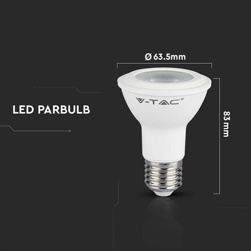 Bec LED 5,8W E27 PAR20 cu chip Samsung, V-Tac