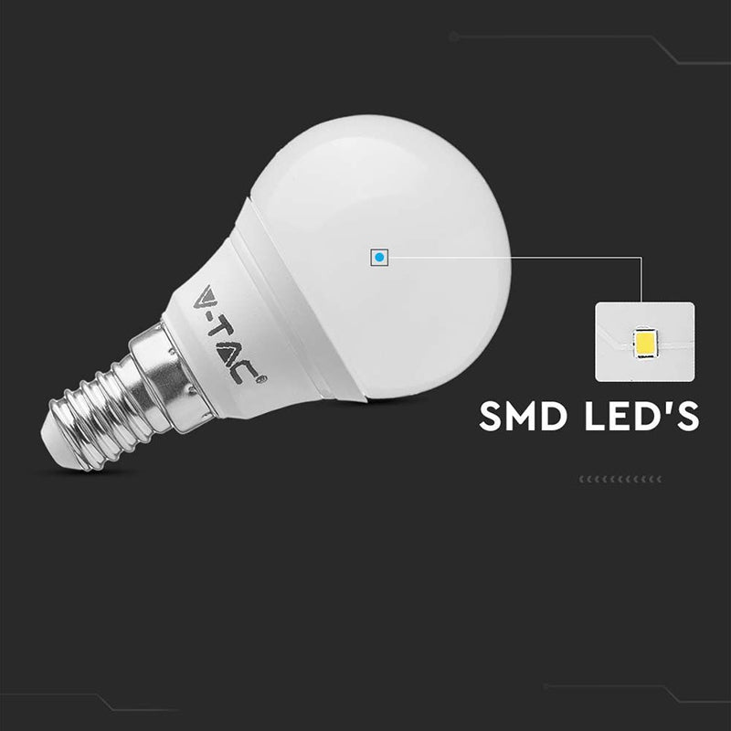 Bec LED E14 P45 4.5W 470 lm alb cald Cip Samsung V-Tac SKU-21168