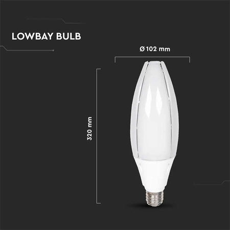 Bec LED E40 60W cu cip Samsung, bază E40, V-Tac