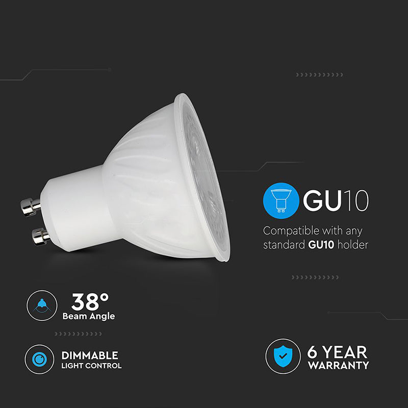 Bec spot LED GU10 6W dimabil cu cip Cree V-Tac