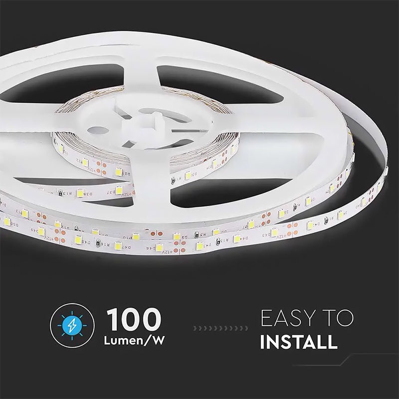 Banda Led Smd3528 60led/m 6000k Ip20 5m SKU-212005