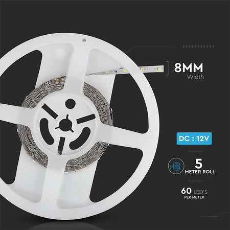 Banda Led Smd3528 60led/m Albastru Ip20 5m