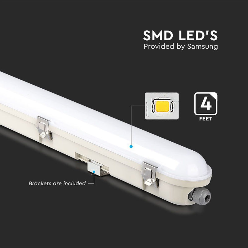 Corp de iluminat LED cu kit de emergență 36 W 120 cm 4000K IP65 V-Tac SKU-2120223
