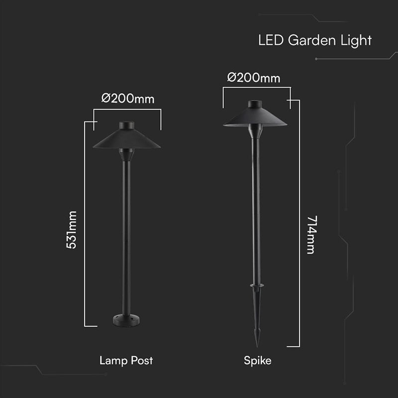 Lampă LED 7W exterior tip stâlp/tăruș IP65 3000K V-Tac SKU-2120316