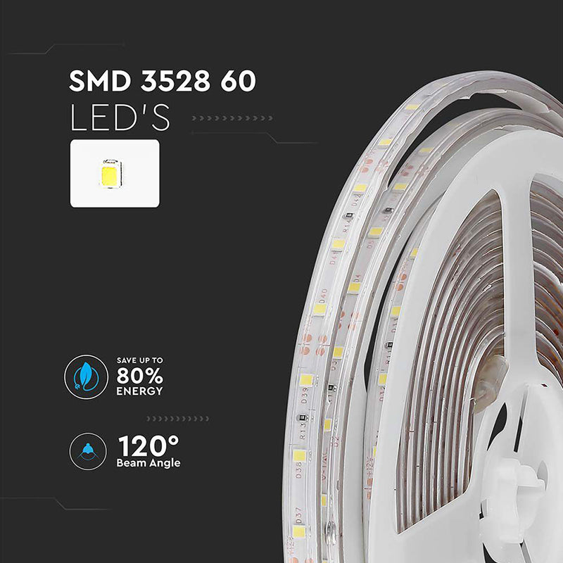 Banda Led Smd3528 60led/m Albastru Ip65 5m