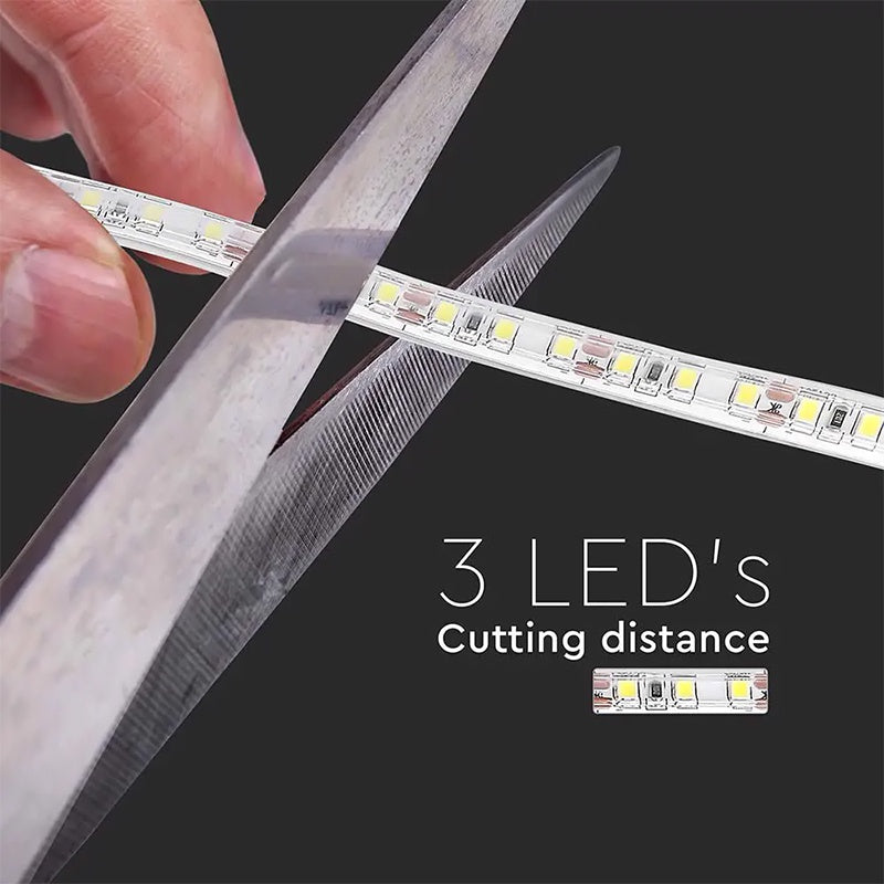 Banda Led Smd3528 120led/m 3000k Ip65 5m, Lumina Calda