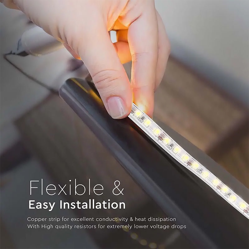 Banda Led Smd3528 120led/m 3000k Ip65 5m, Lumina Calda