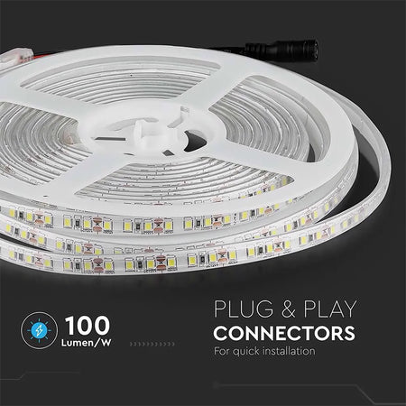 Banda Led Smd3528 120led/m 3000k Ip65 5m, Lumina Calda